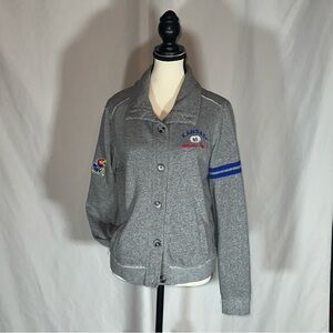 Colosseum Athletics Kansas Jayhawks Button Up Sweater